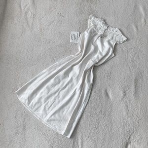 NWT Authentic Burberry Checked Silk Cotton Dress w/ Pleated Collar